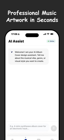 AI Album Cover Maker iPhone screenshot