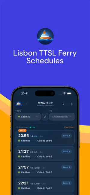 TTSL — Lisbon Ferry Times screenshot 1