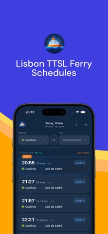 TTSL — Lisbon Ferry Times screenshot