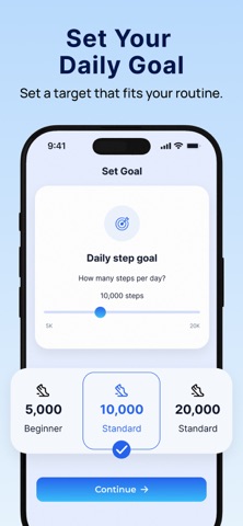Step Counter - Walkora iPhone screenshot