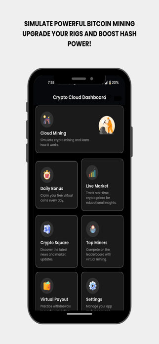 BTC Mining Cloud Sim Screenshot 2 of 6