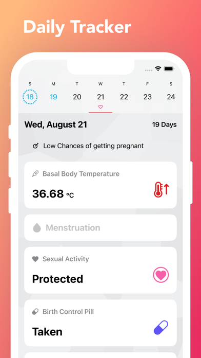 Screenshot #1 pour Selene : Woman Cycle Tracker