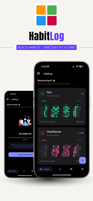 HabitLog - Daily Tracker Screenshot 1 of 5