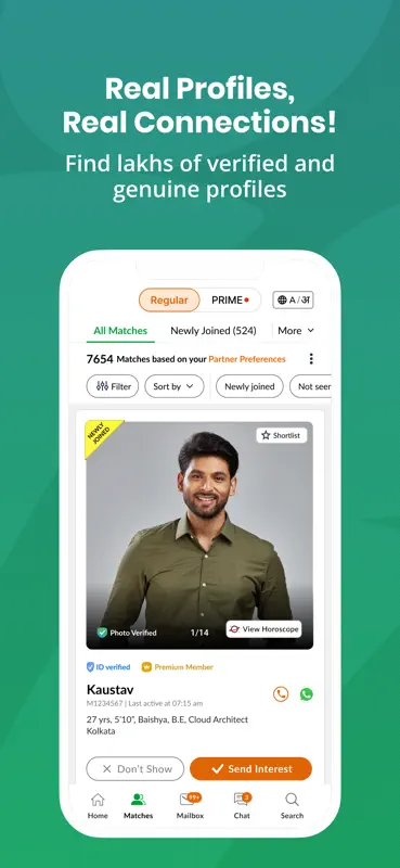 Bengali Matrimony - Shaadi App screenshot 2 of 8