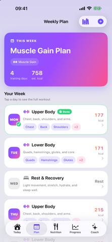 Ardenta: Workout & Diet screenshot