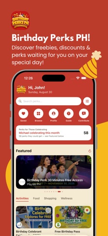 Birthday Perks PH iPhone screenshot 1