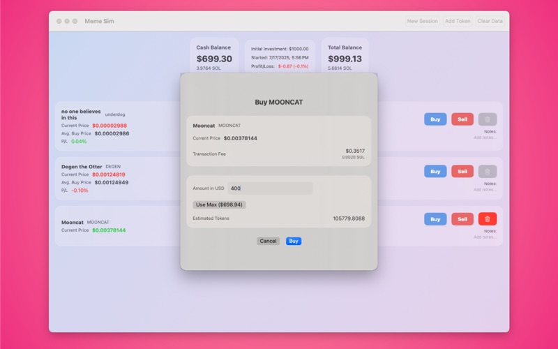App screenshot
