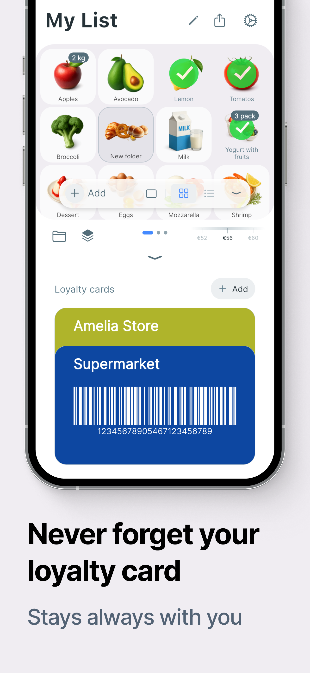 Listic: Visual Shopping List