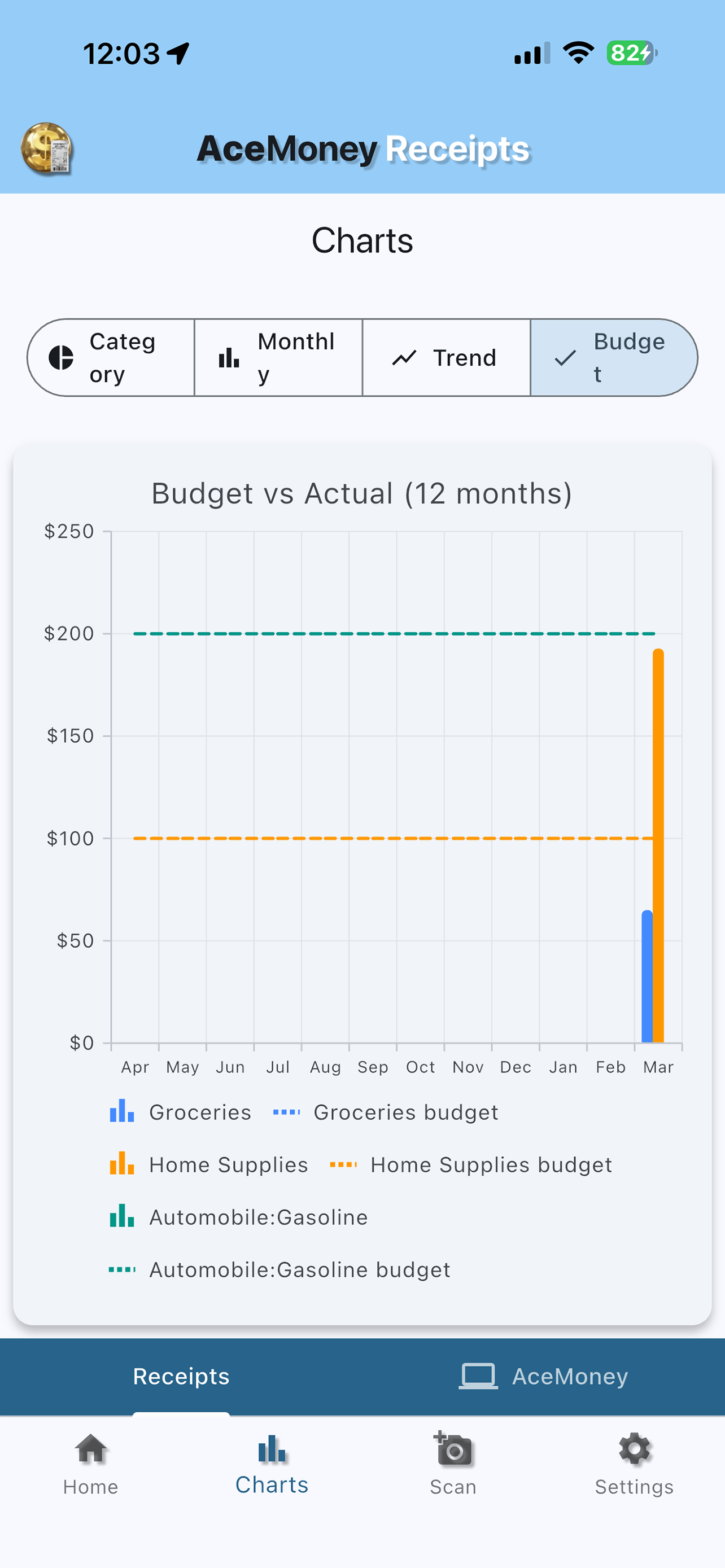 AceMoney Receipts