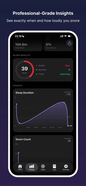 SnoozeLog Snore Recorder screenshot 4