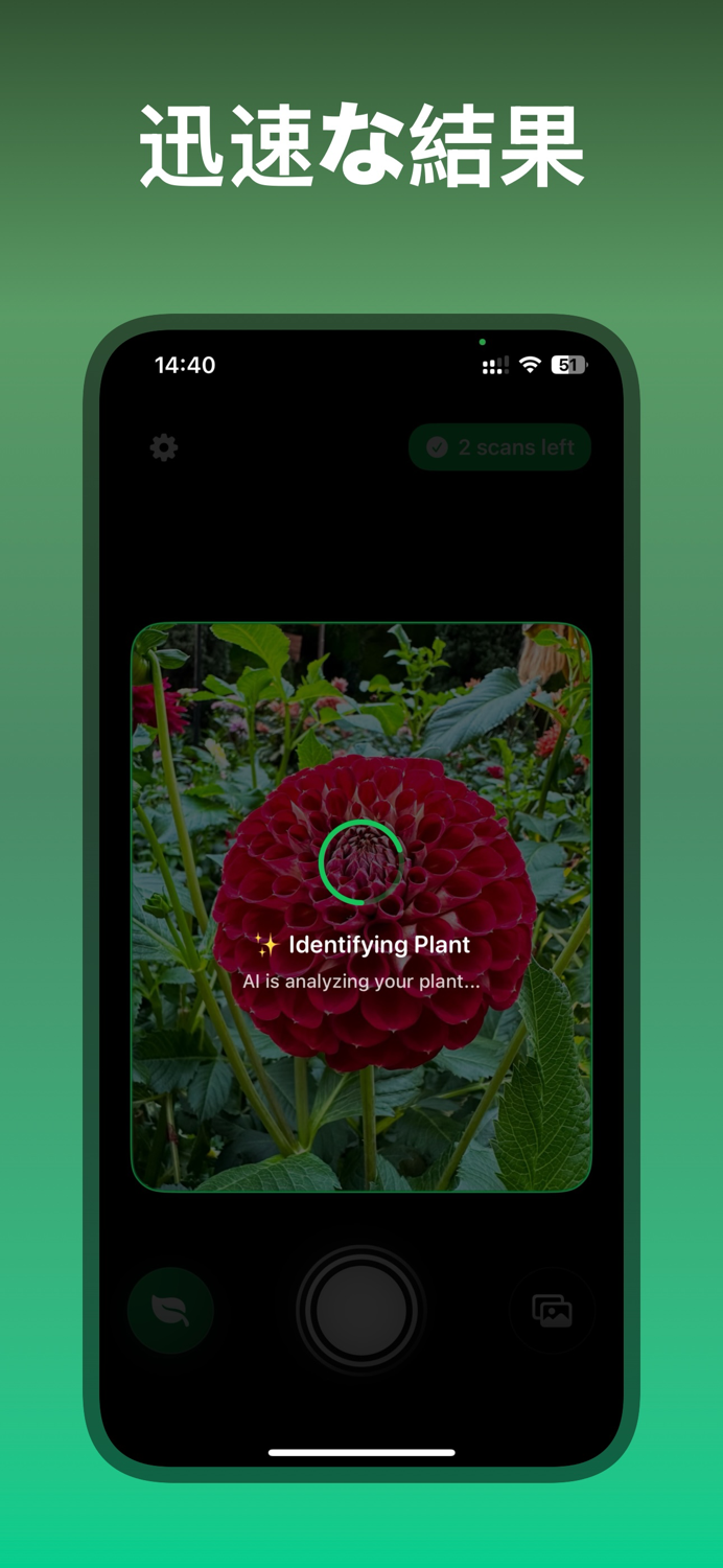 Leafify – AIカメラ超速植物花木雑草識別ケア