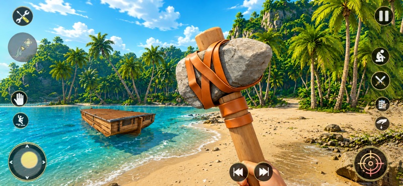 Wasteland Ocean Survival RPG screenshot 1