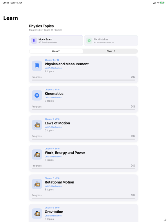 Ace NEET Biology Physics iPad screenshot