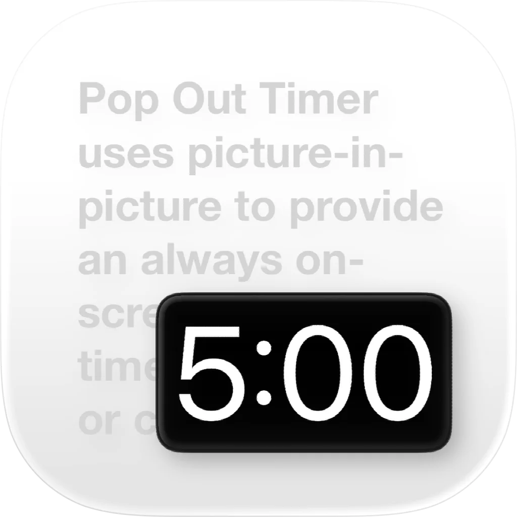 Pop Out Timer Stopwatch Clock