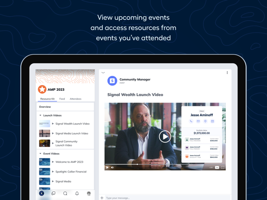 Signal Community iPad screenshot 2 - Social Networking app