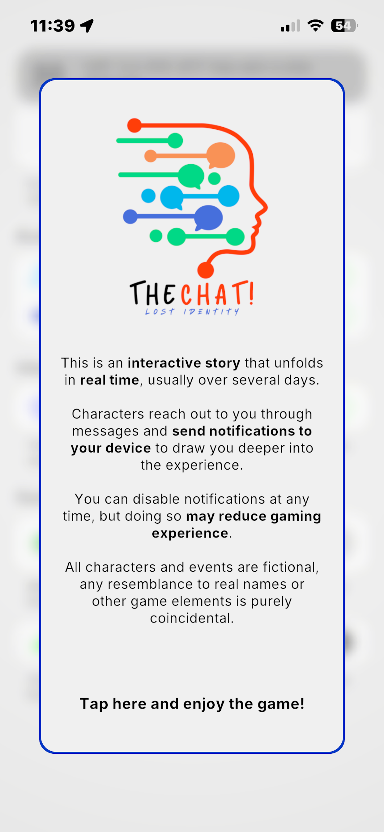 The Chat: Lost Identity