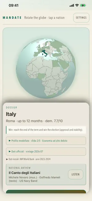 MANDATE screenshot 2