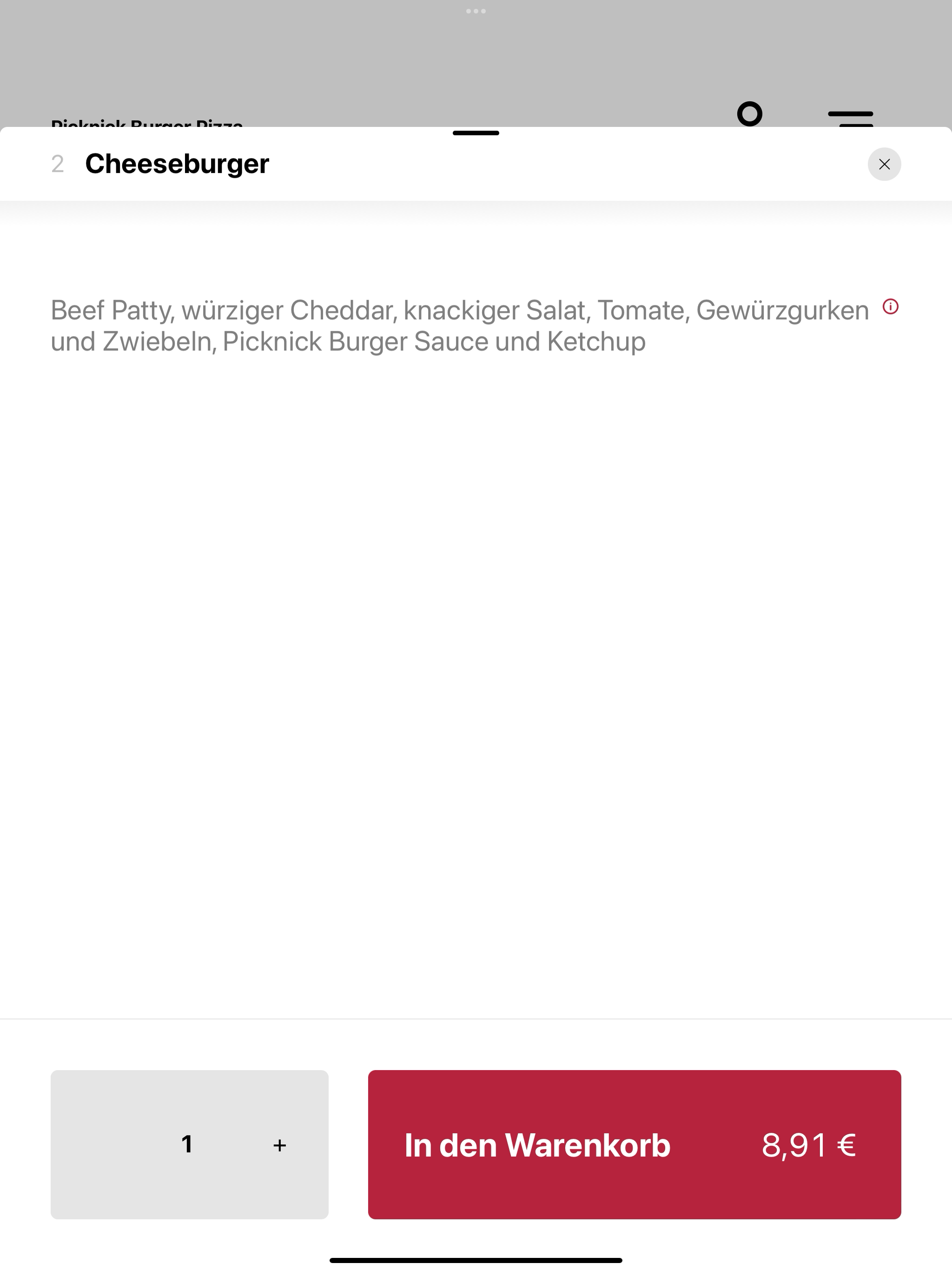 Picknick Burger Pizza screenshot 8