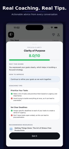 Daily Coach — AI Voice Mentor screenshot