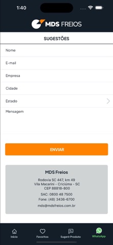 MDS Freios screenshot