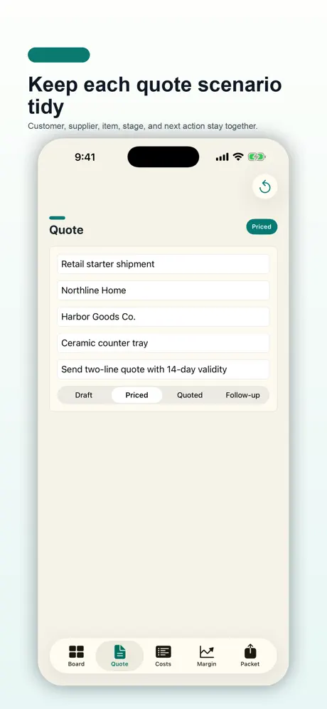 Landed Cost Quote Studio screenshot 2