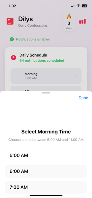 Dilys reminder app Screenshot 3 of 5