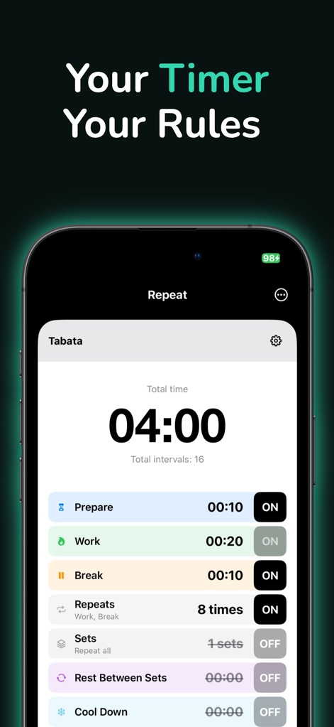 Timer for Workouts - Repeat - Sports App | MWM