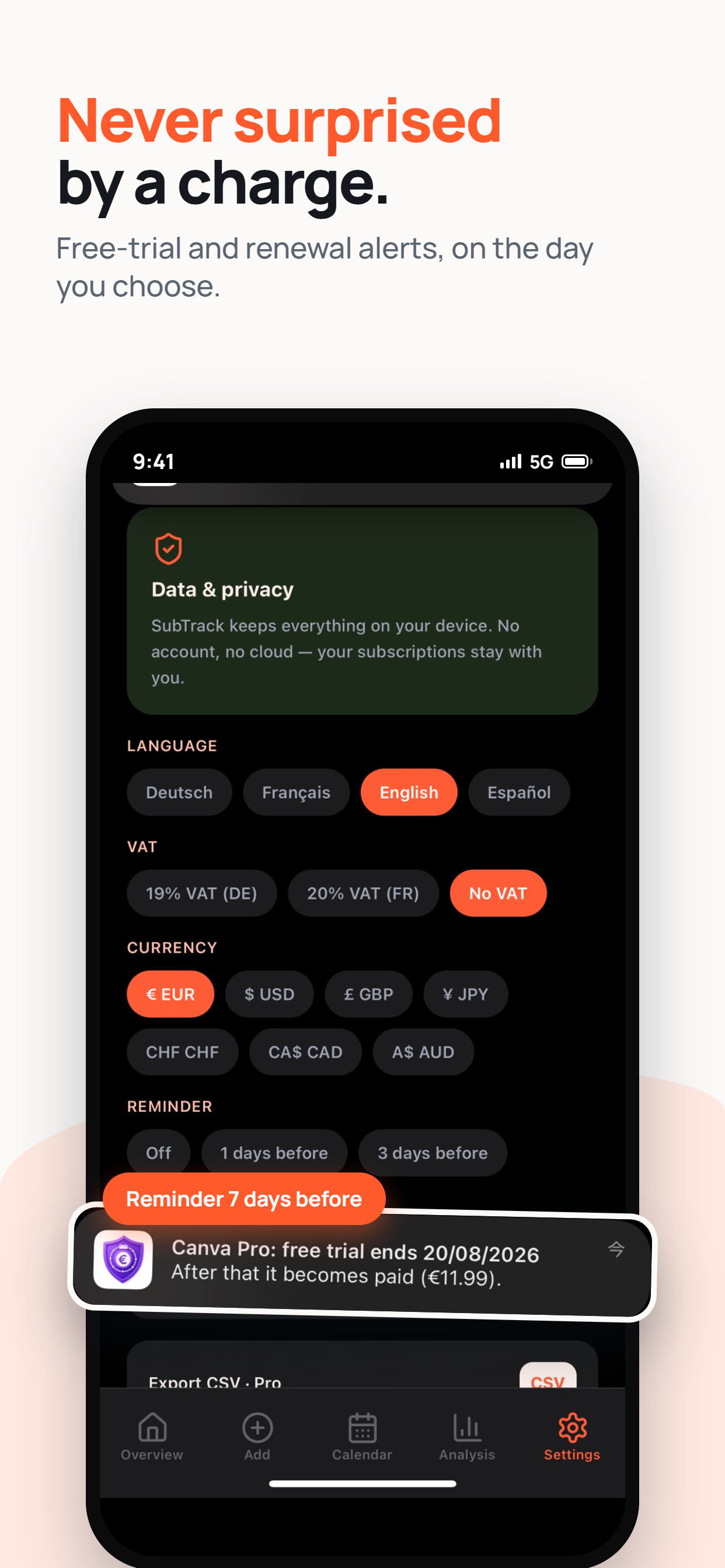 SubTrack~ Subscription Checker screenshot 5