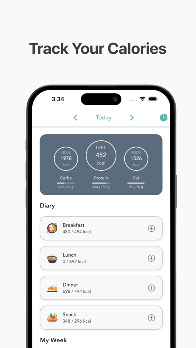 Carbs Cals Counter EatLose Screenshot