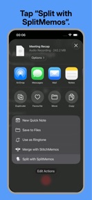 Split Voice Memos : SplitMemos screenshot