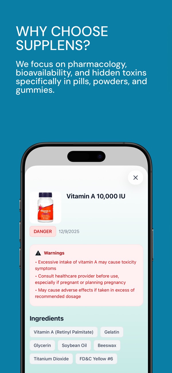 SuppLens screenshot 4