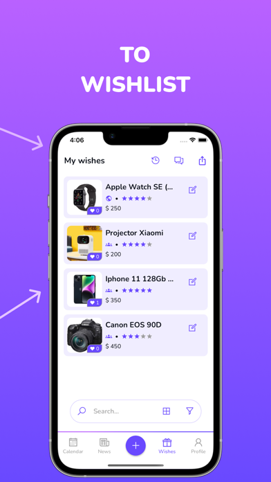 Wishlist Planner - WishSpace Screenshot
