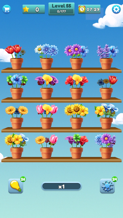 Flower Matching Game Screenshot