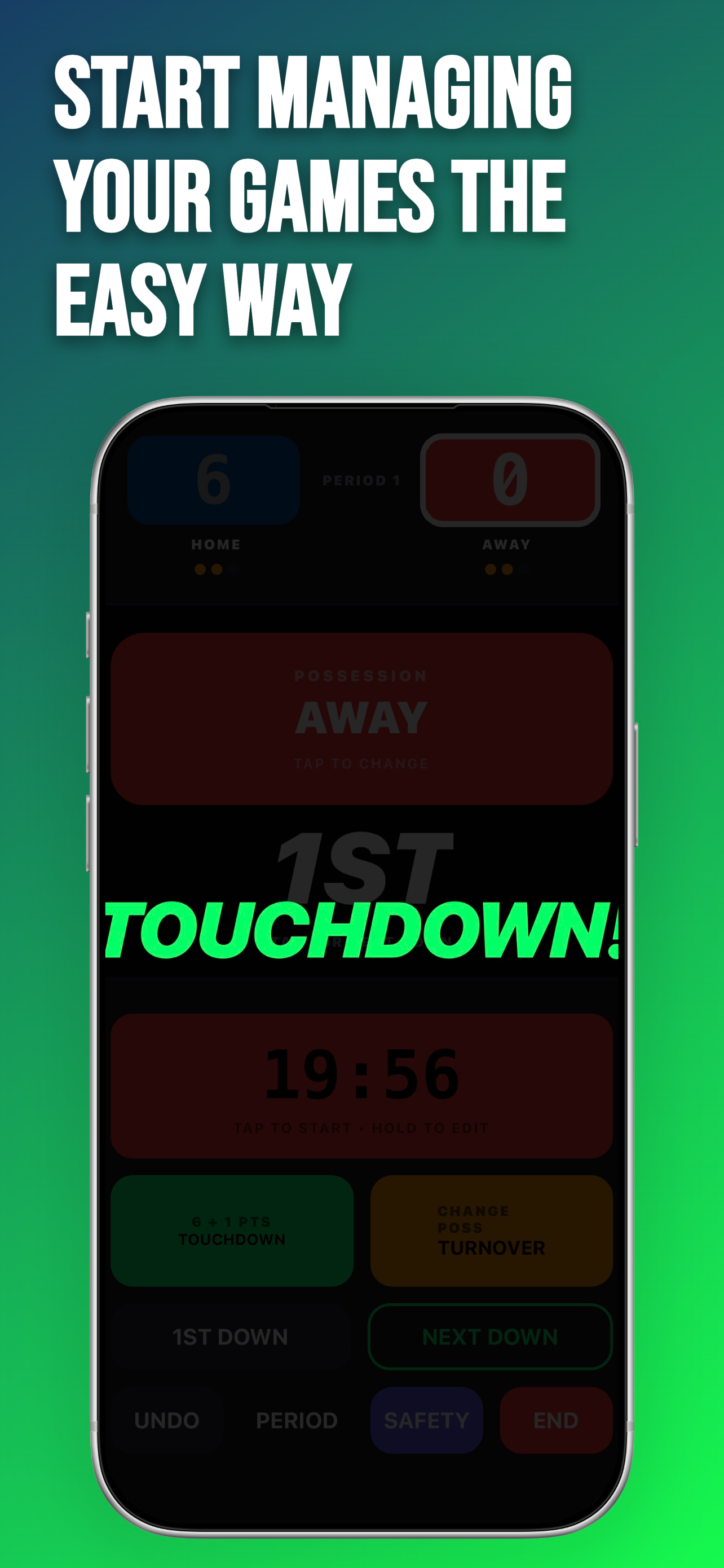Flag Football Scoreboard