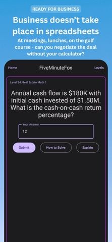 FiveMinuteFox: Mental Math Screenshot 3 of 6