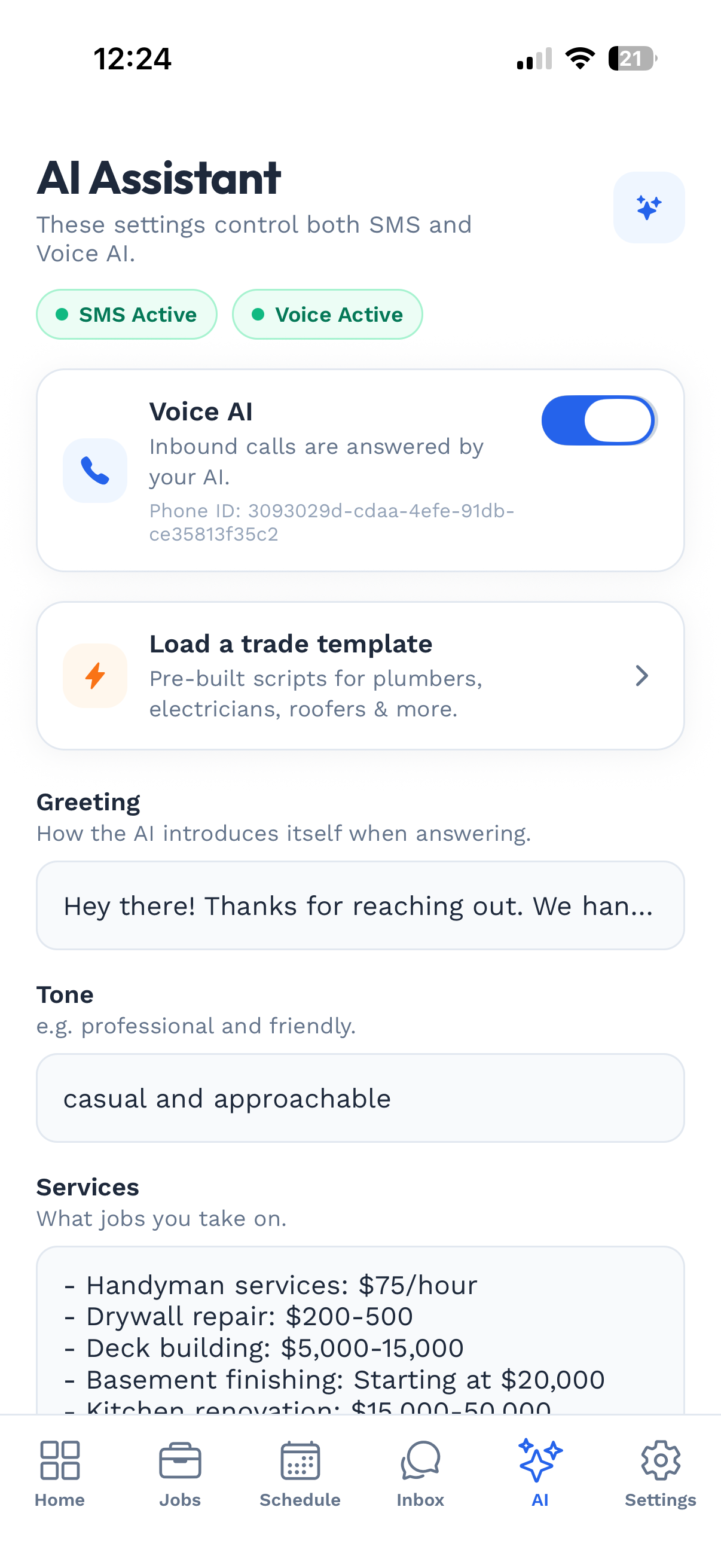 Joblio - Contractors Dashboard