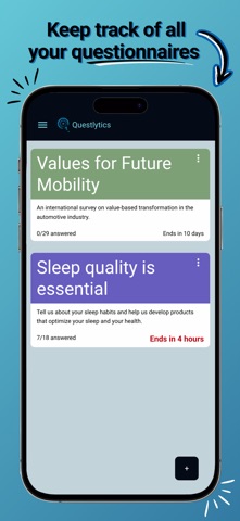 Questlytics screenshot