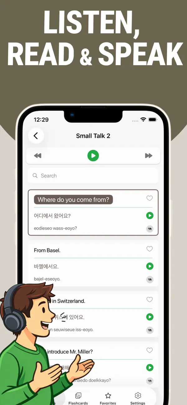 Screenshot #3 pour Learn Korean - Lentil