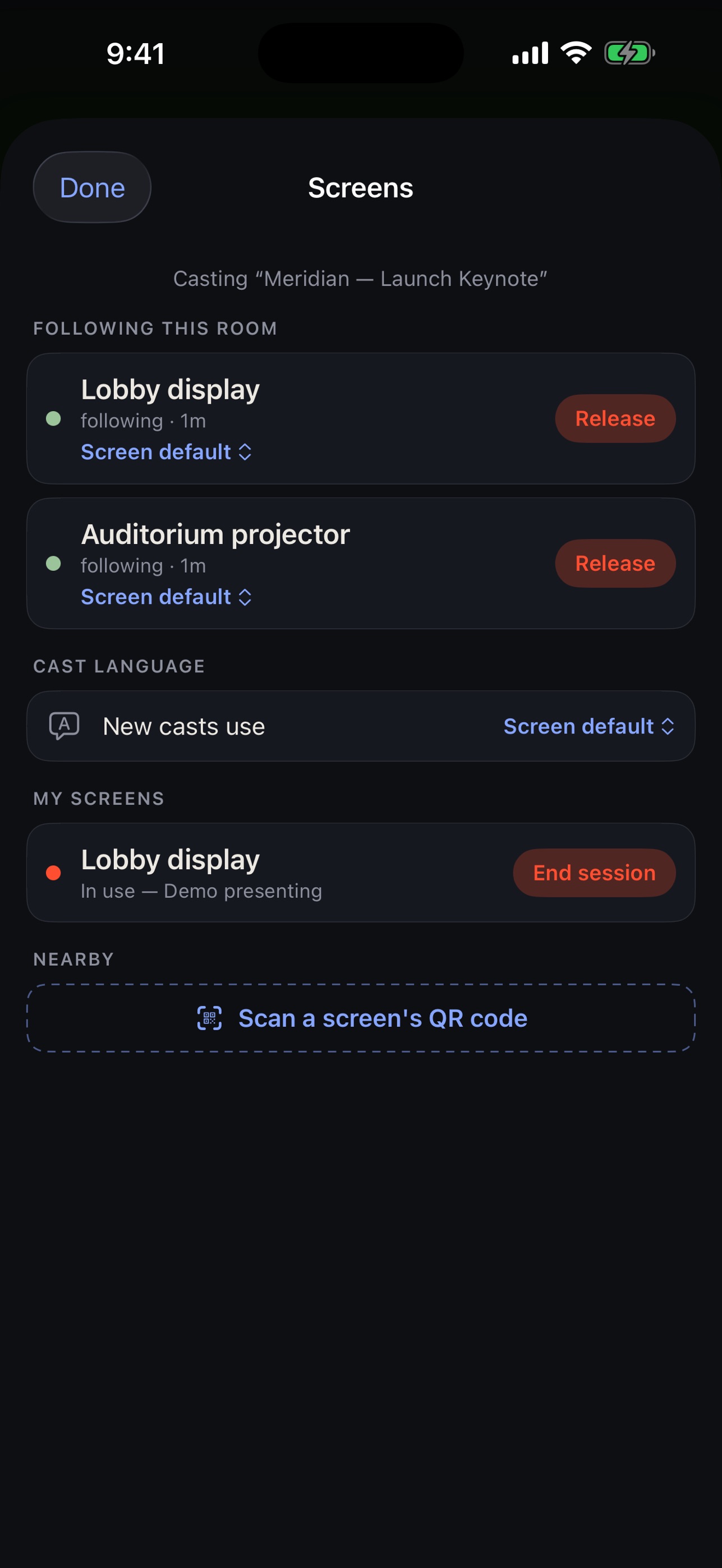 Screenshot 4 of cue - beyond slides