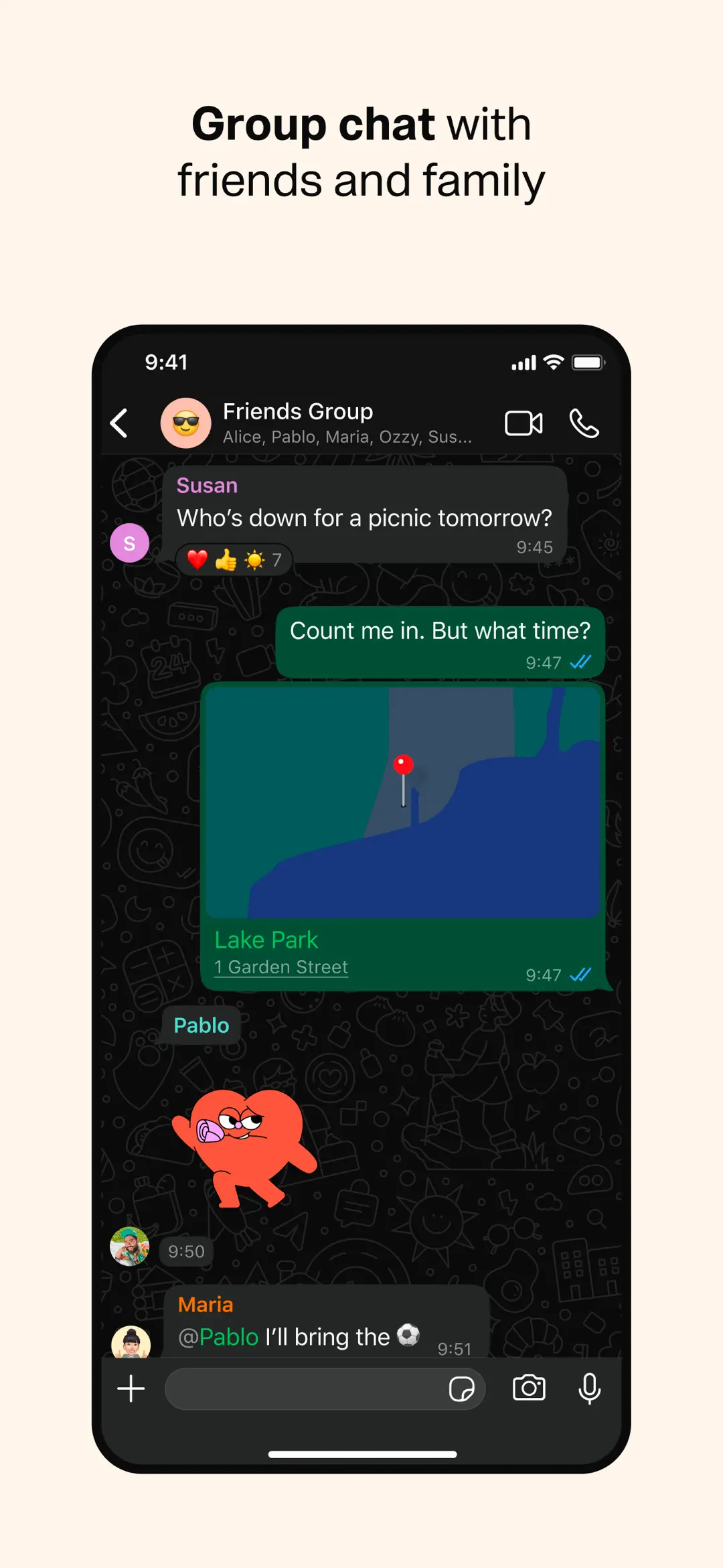 WhatsApp Messenger iPhone screenshot 4