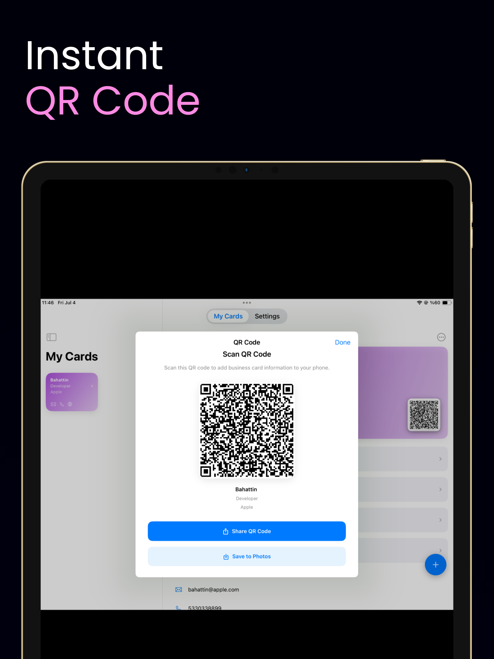 Business Card Generator QR screenshot 8