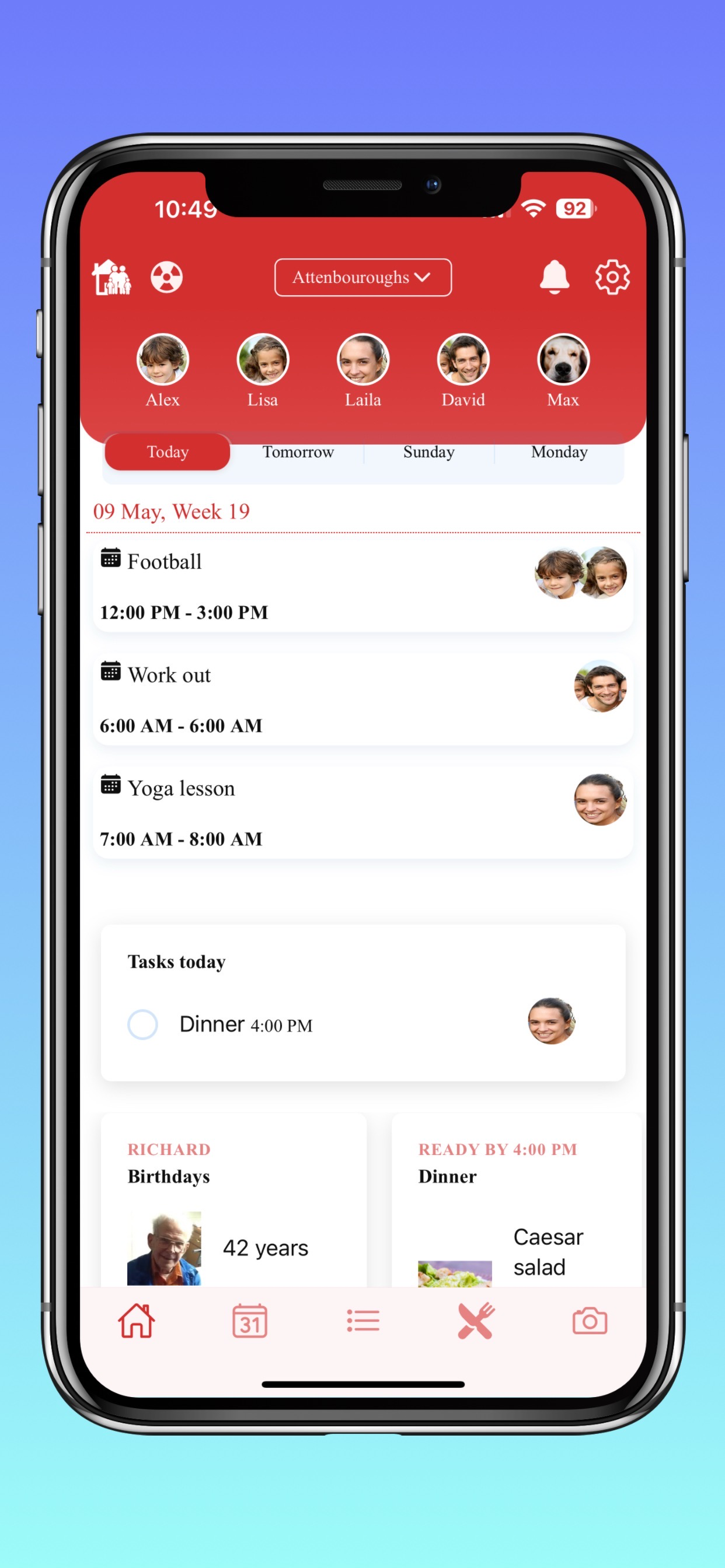 Family Organizer with AI