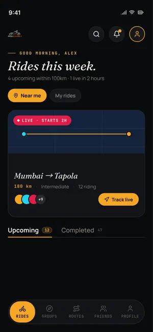 RiderConnect: Ride Together screenshot 1
