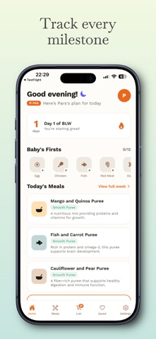 FirstBite: BLW Meal Planner screenshot