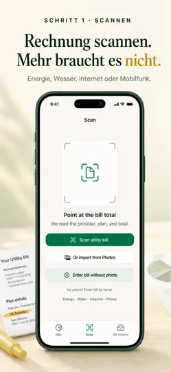 Screenshot von BillScout: Rechnungs-Scanner auf dem iPhone 2