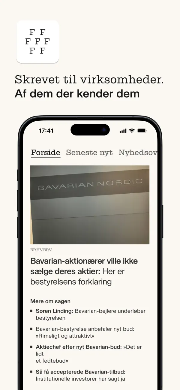 Screenshot #1 pour Finans: Erhvervsnyheder