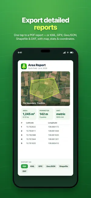 Area Measurement by GPS Map screenshot 3