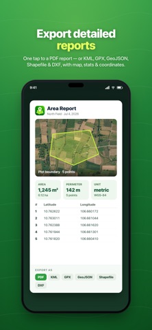 Area Measurement by GPS Map iPhone screenshot