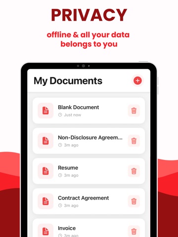 PDF Maker & Edit: Text to PDF iPad screenshot