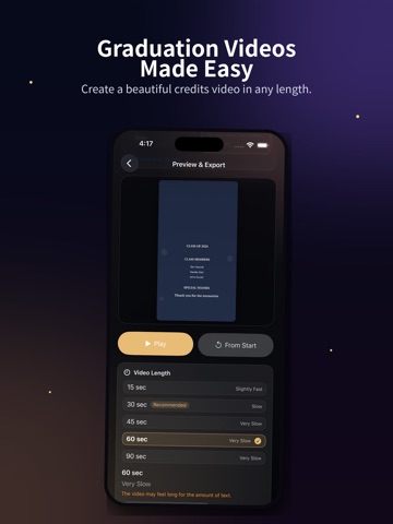 End Credits Maker: Roll Text iPad screenshot